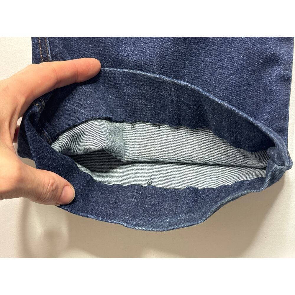Spanx Women's Pull On Flare Stretch Blue Jeans - Size M (30x28.5) HEMMED - Picture 4 of 6